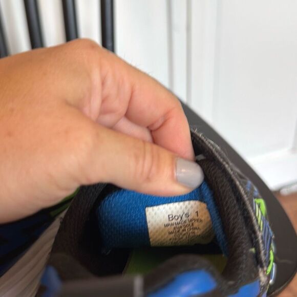 Boys shoe bundle size 1 sketchers light up sneaker Cat & Jack black dress shoe - Picture 8 of 11